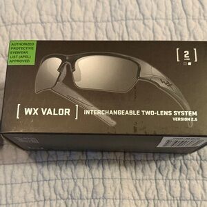 WX Valor Sunglasses with Interchangeable Lenses - Black